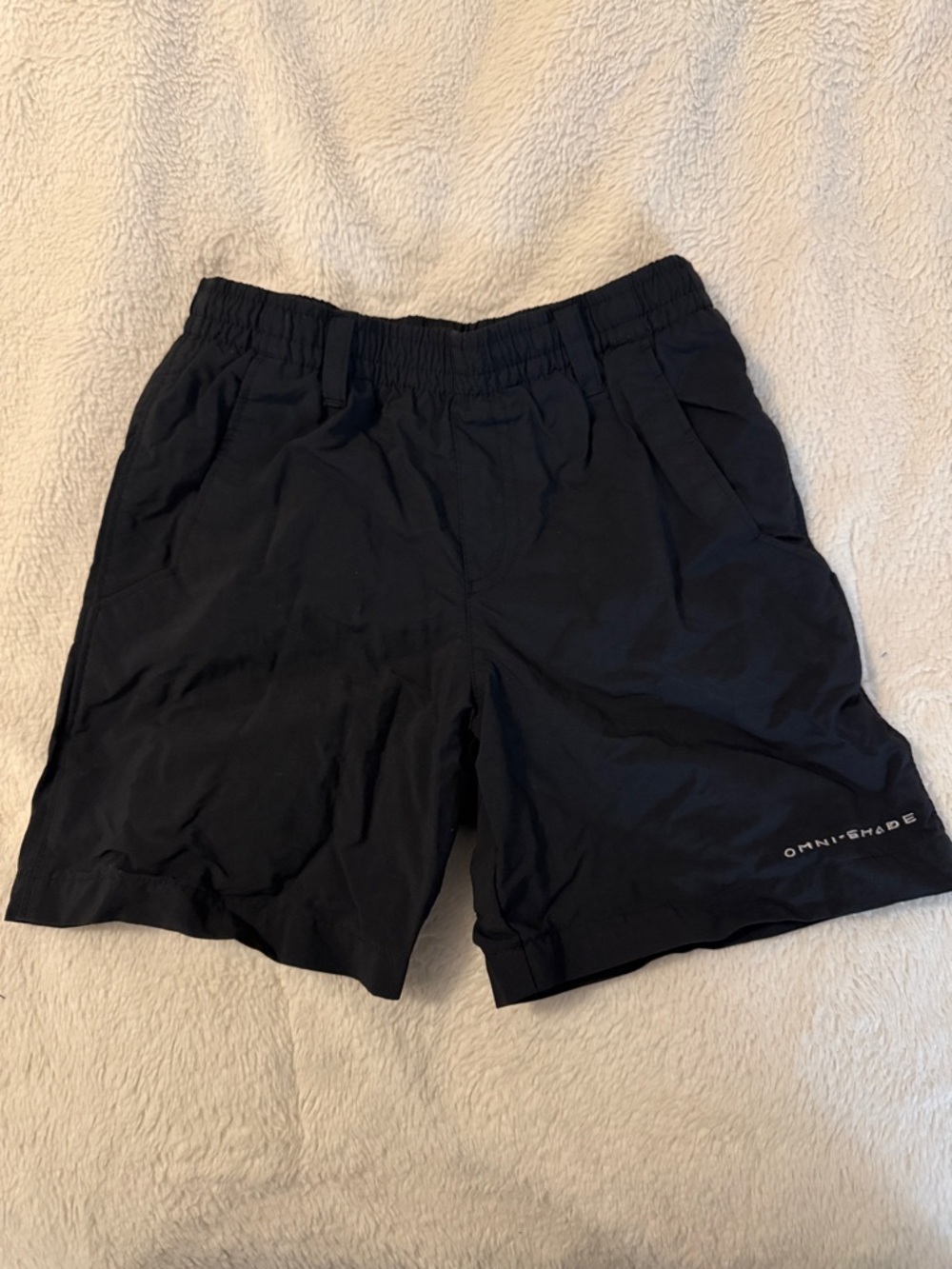 Boys XS (6/7) Columbia Black Omni-Shade Swim/Fishing Shorts